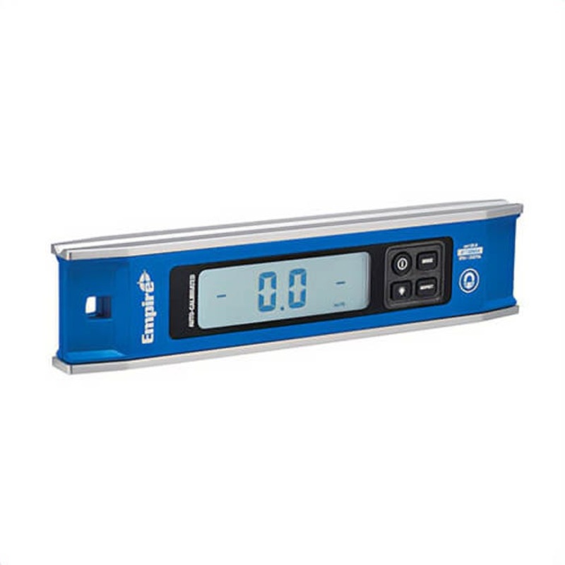 Empire EM105.9 True Blue Digital Magnetic Torpedo Level, 9 in L, Aluminum/Plastic, 0.1 in Accuracy