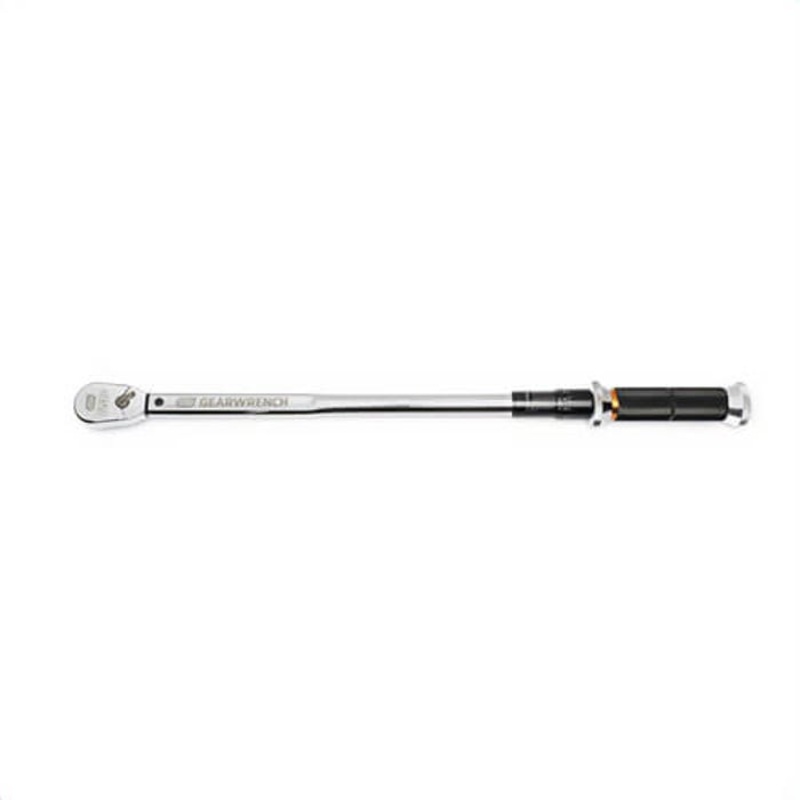 Gearwrench 85181 120XP Micrometer Torque Wrench, 1/2 in Drive, 30 to 250 ft-lb, Ratcheting Head, 24-7/8 in OAL