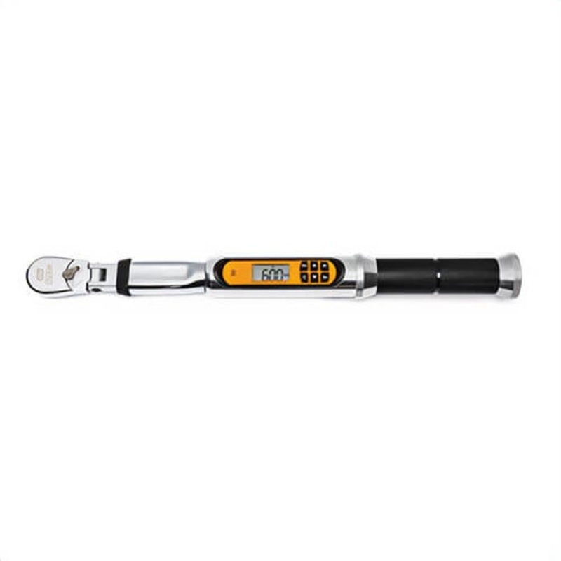 Gearwrench 85195 120XP Flex Head Electronic Torque Wrench with Angle, 3/8 in Drive, 2 to 20 ft-lb, Ratcheting Head