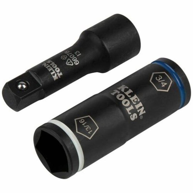 Klein 66080 2-in-1 Penta Hex Flip Socket with Adapter