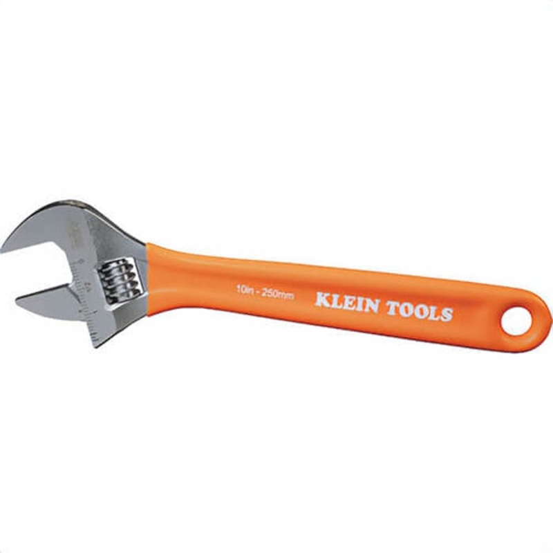 Klein O50710 Extra-Capacity Adjustable Wrench, 6140 Forged Steel, 10 in
