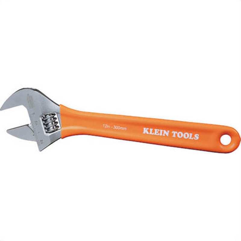 Klein O50712 Extra-Capacity Adjustable Wrench, 6140 Forged Steel, 12 in