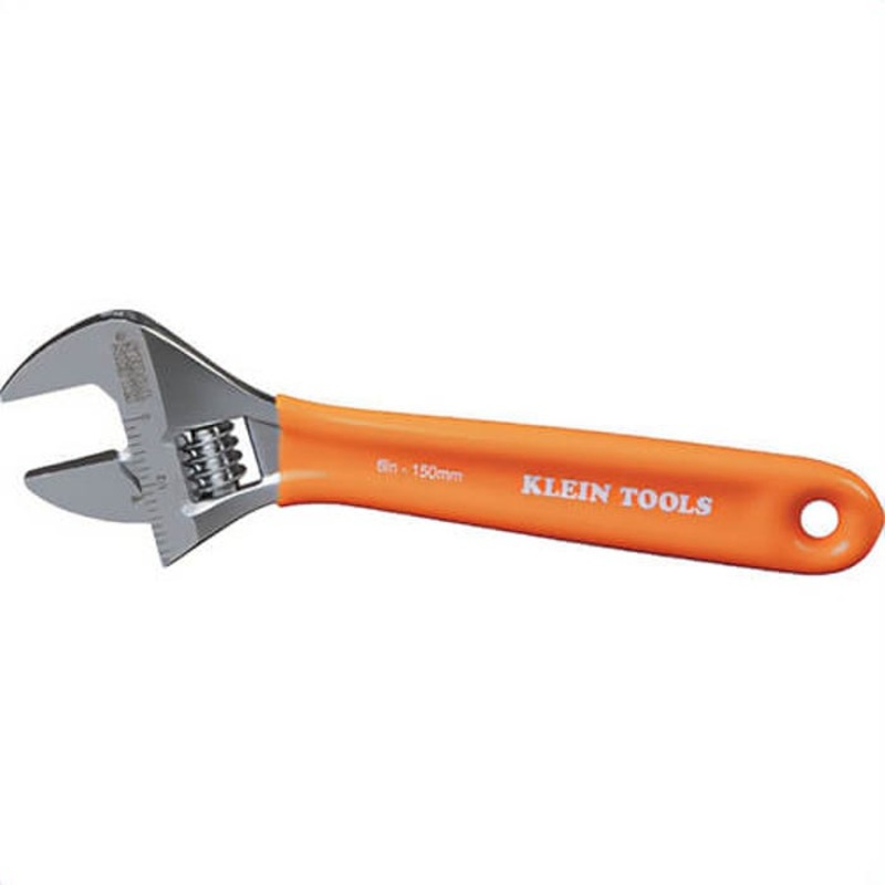 Klein O5076 Extra-Capacity Adjustable Wrench, 6140 Forged Steel, 6 in