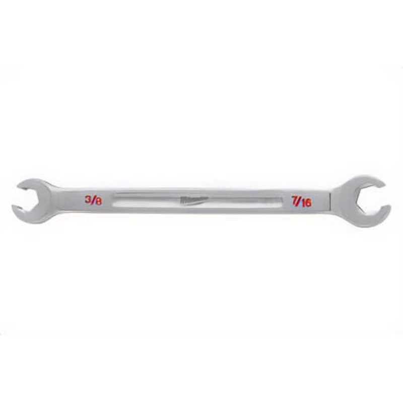 Milwaukee 45-96-8301 Double End Flare Nut Wrench, 3/8 in x 7/16 in