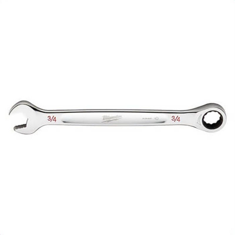 Milwaukee 45-96-9224 Ratcheting Standard Length Combination Wrench, 3/4 in Wrench, 12 Points, Steel