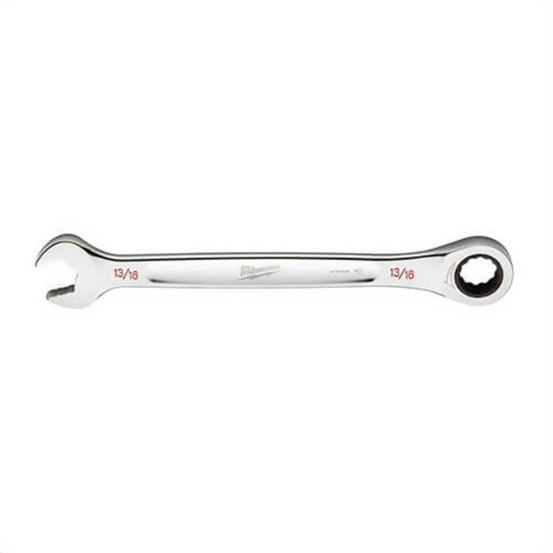 Milwaukee 45-96-9226 Ratcheting Standard Length Combination Wrench, 13/16 in Wrench, 12 Points, Steel
