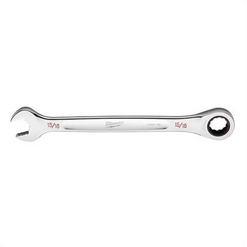 Milwaukee 45-96-9230 Ratcheting Standard Length Combination Wrench, 15/16 in Wrench, 12 Points, Steel