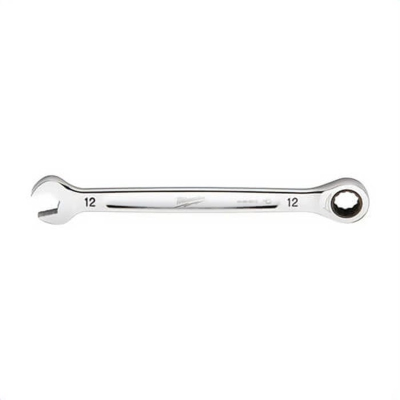 Milwaukee 45-96-9312 Ratcheting Standard Length Combination Wrench, 12 mm Wrench, 12 Points, Steel