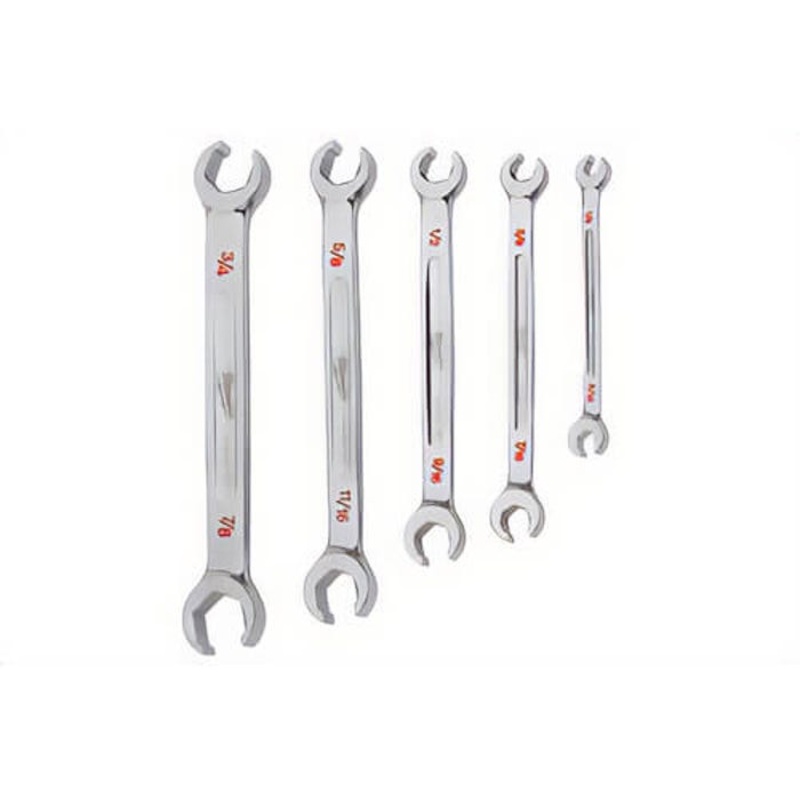 Milwaukee 48-22-9470 Double End Flare Nut Wrench Set, SAE, 5 pc