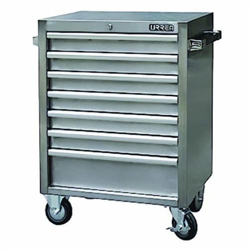 Urrea H27M7S Roller Cabinet, 27 in, 7 Drawer SS