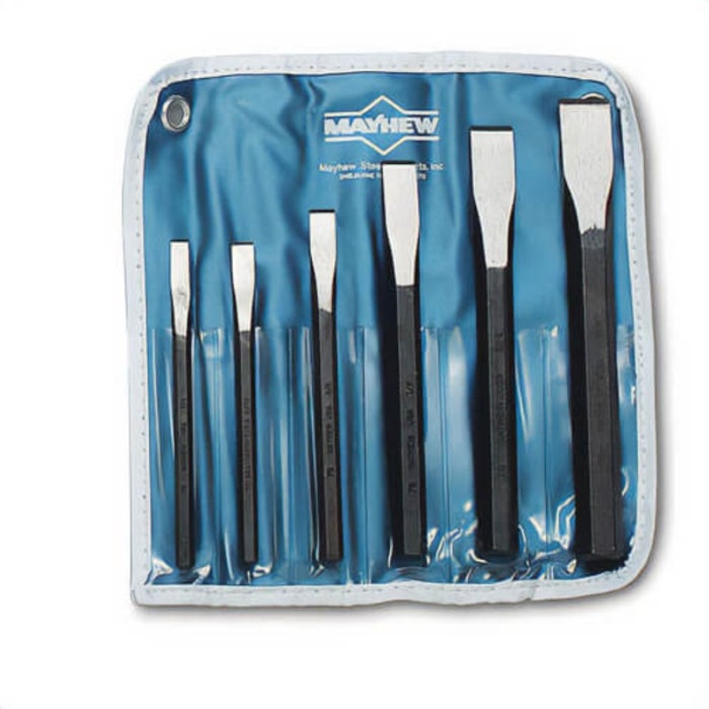 Mayhew 9662 Cold Chisel Set, 1/4 to 3/4 in Chisel, 6 Chisels, 6 pc