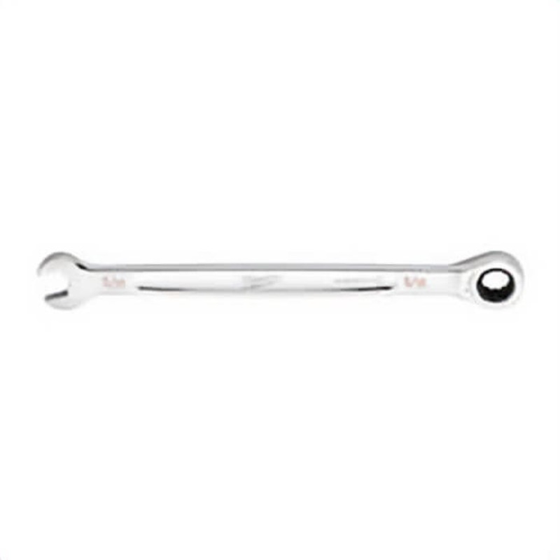 Milwaukee 45-96-9210 Ratcheting Standard Length Combination Wrench, 5/16 in Wrench, 12 Points, 5.75 in OAL, Steel