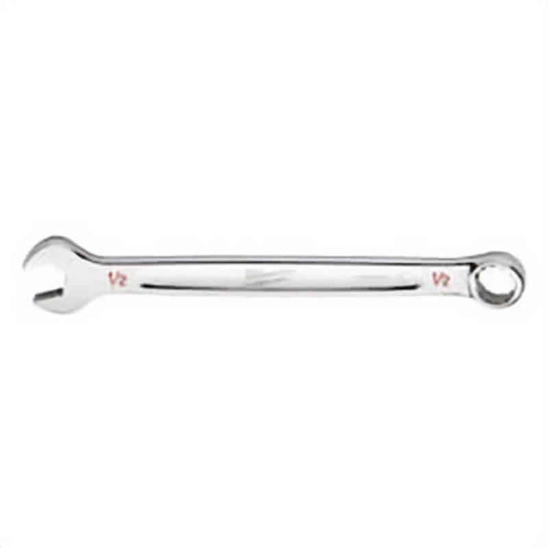 Milwaukee 45-96-9416 Standard Length Combination Wrench, 1/2 in Wrench, 12 Points, 15  Offset, 7.09 in OAL, Steel