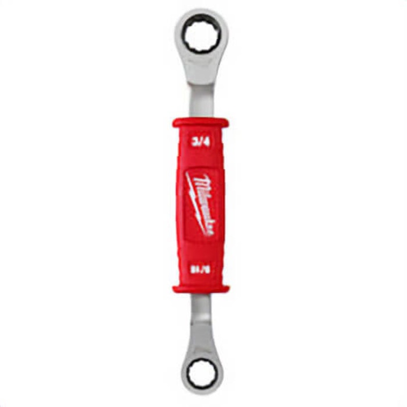 Milwaukee 48-22-9211 2-in-1 Insulated Ratcheting Box Wrench, 12 Points, 9-5/8 in OAL, Forged Steel