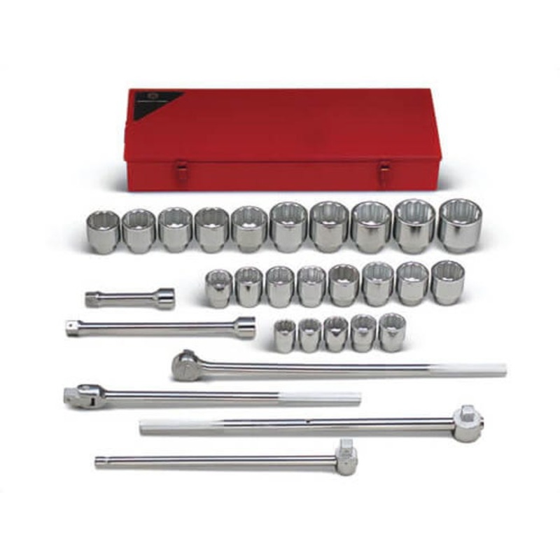 Wright 829 29 Piece Metal Boxed Set, 1 in Drive