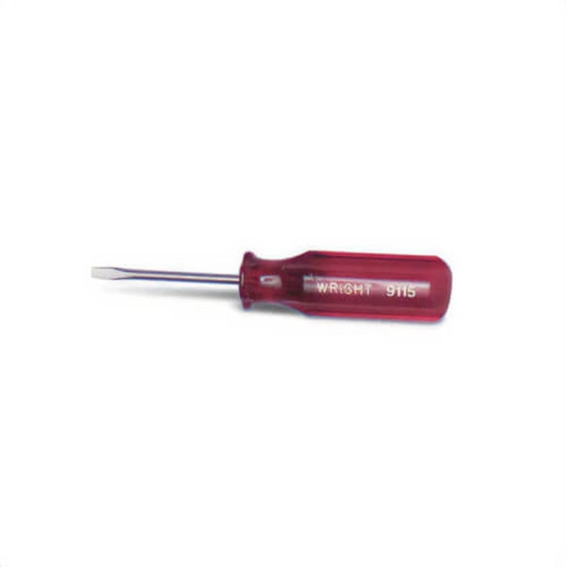 Wright 9112 Screwdriver, 1/8 in Cabinet Point, 6 in OAL