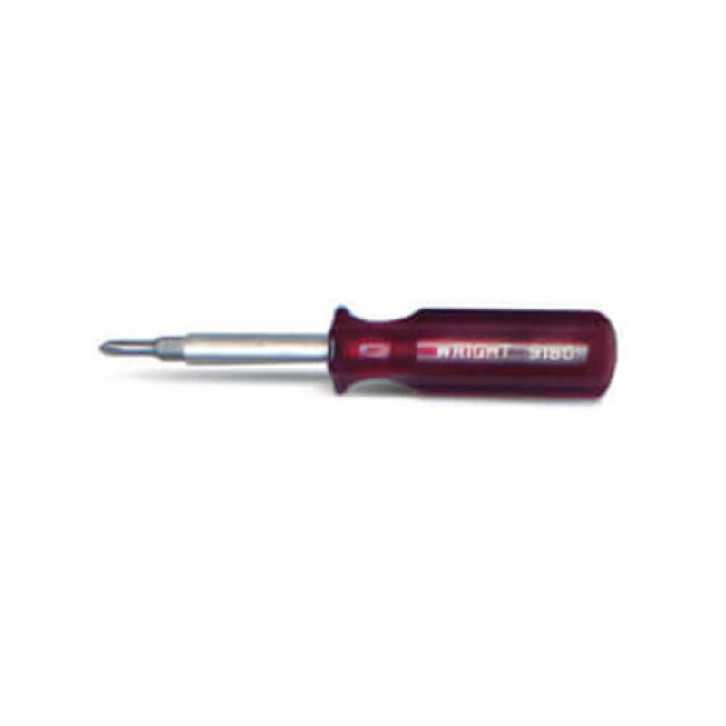 Wright 9182 4-In-1 Screwdriver, 3-1/2 in Blade