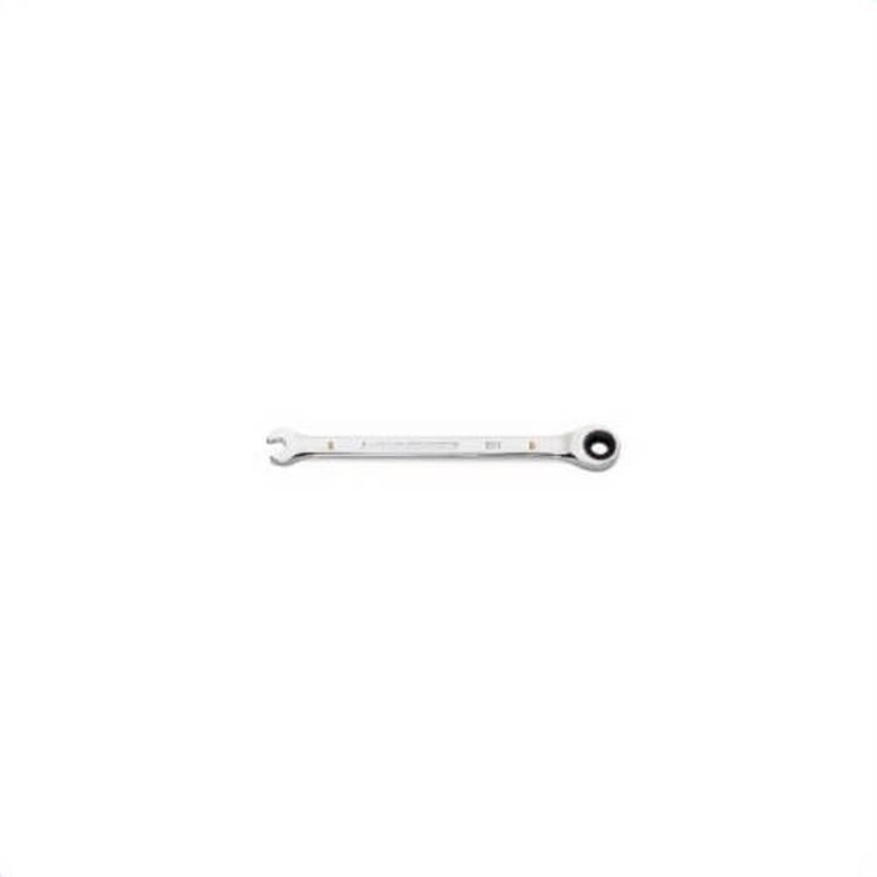Gearwrench 86945 Combination Wrench, 1/2 in Wrench, 12 Points, 15  Offset, 7.839 in OAL, Alloy Steel, Polished Chrome, ANSI/ASME
