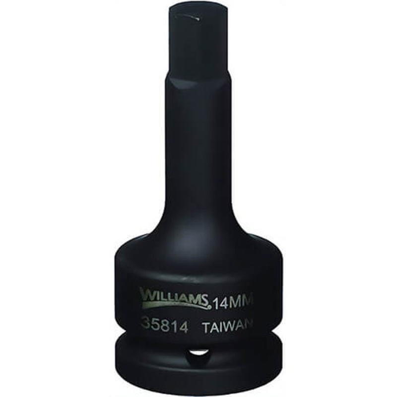 Williams 35814 3/4Dr Impact Hex Bit Drr, 14 mm