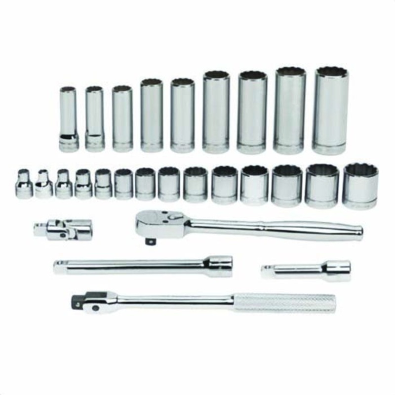 Williams WSB-28F SKT/Tool Set, 12-Point, 28-P, 3/8DR
