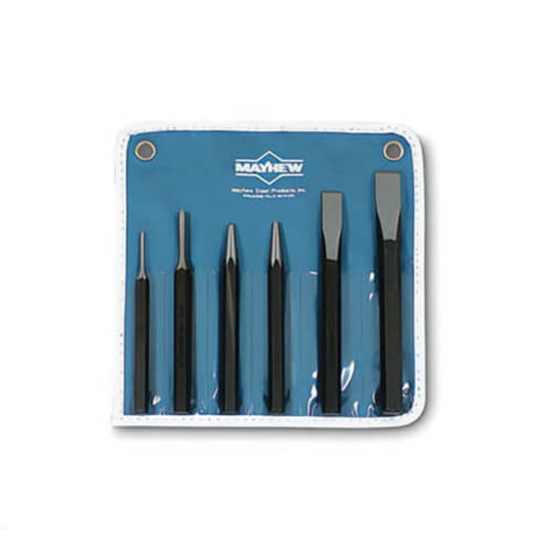 Wright 9660 Tool Punch and Chisel 6 pc Set