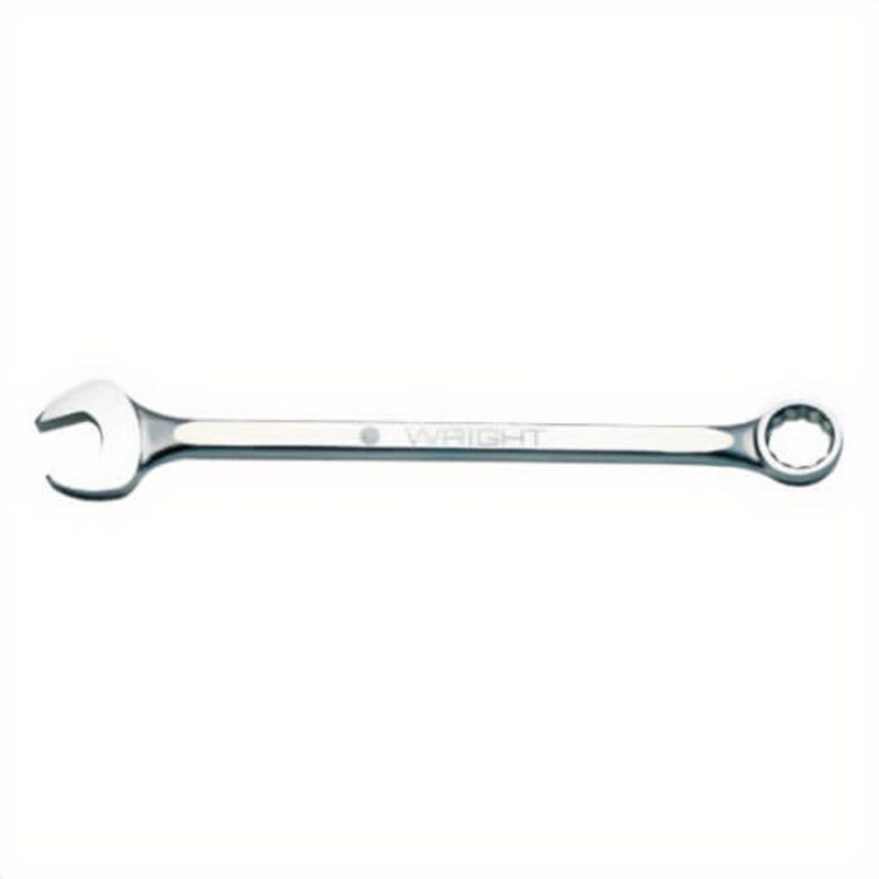 WrightGrip 11X20 Flat Stem Heavy Duty Combination Wrench, 3-3/4 in, 12 Points, 15  Offset, 38 in OAL, Industrial Black, ASME B107.100
