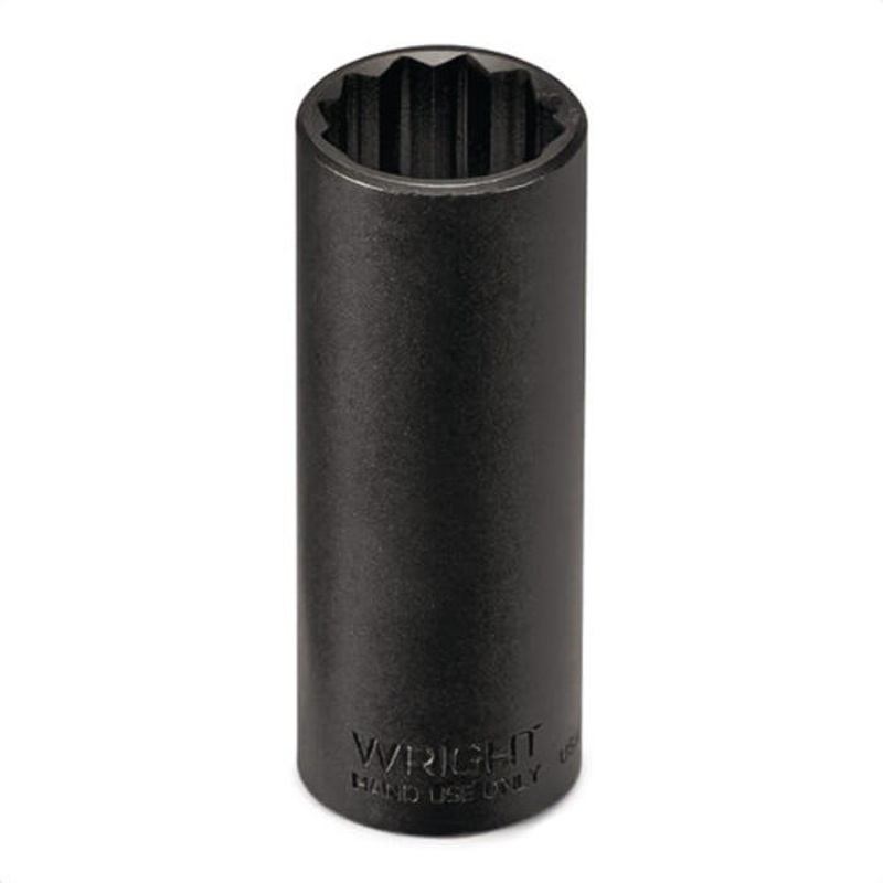 Wright 33524 Tool 6-Point Deep Black, 3/8 in Drive