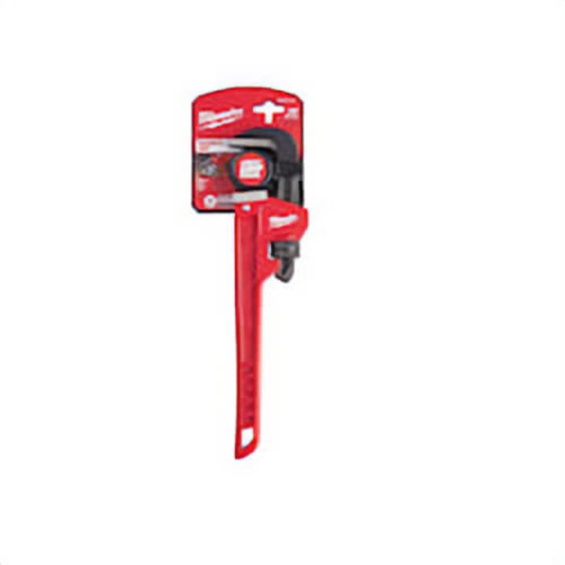 Milwaukee Overbite Jaw 48-22-7112 Pipe Wrench, 12 in OAL, Hook Jaw, Steel Handle