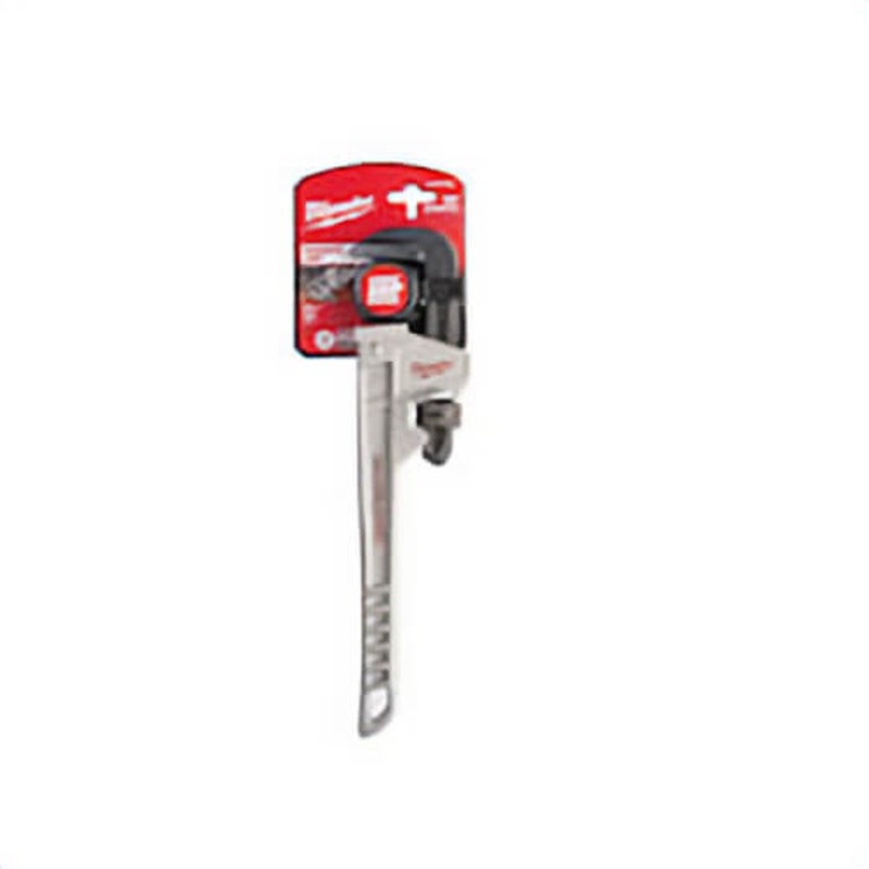 Milwaukee Overbite Jaw 48-22-7212 Pipe Wrench, 12 in OAL, Hook Jaw, Aluminum Handle