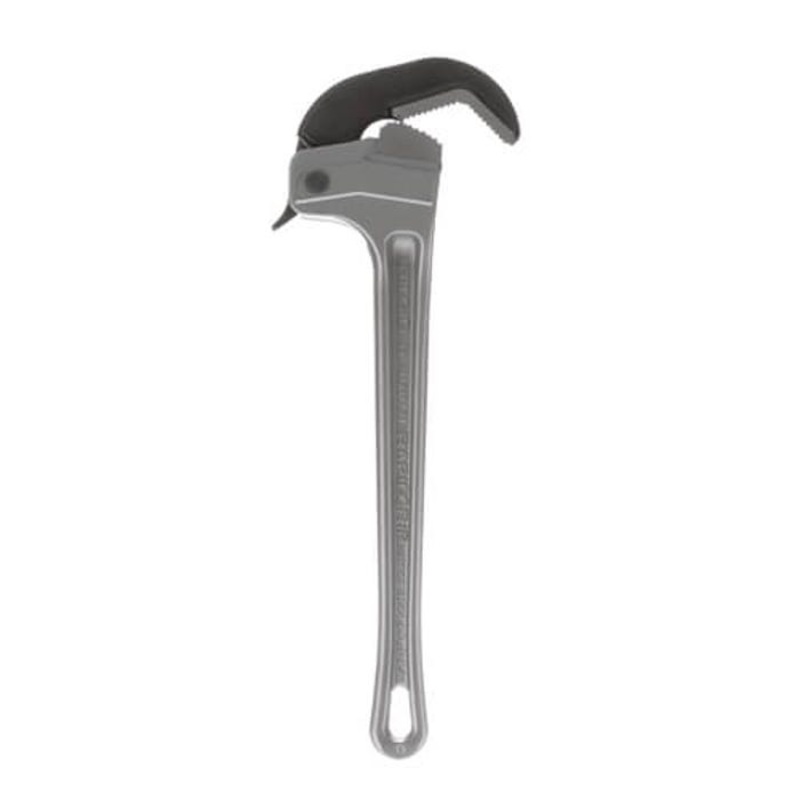 Ridgid 12698 RapidGrip Wrench, 3 in, Spring Loaded Jaw, Alloy Steel Jaw, I-Beam Handle, 18 in L Handle, Aluminum Handle