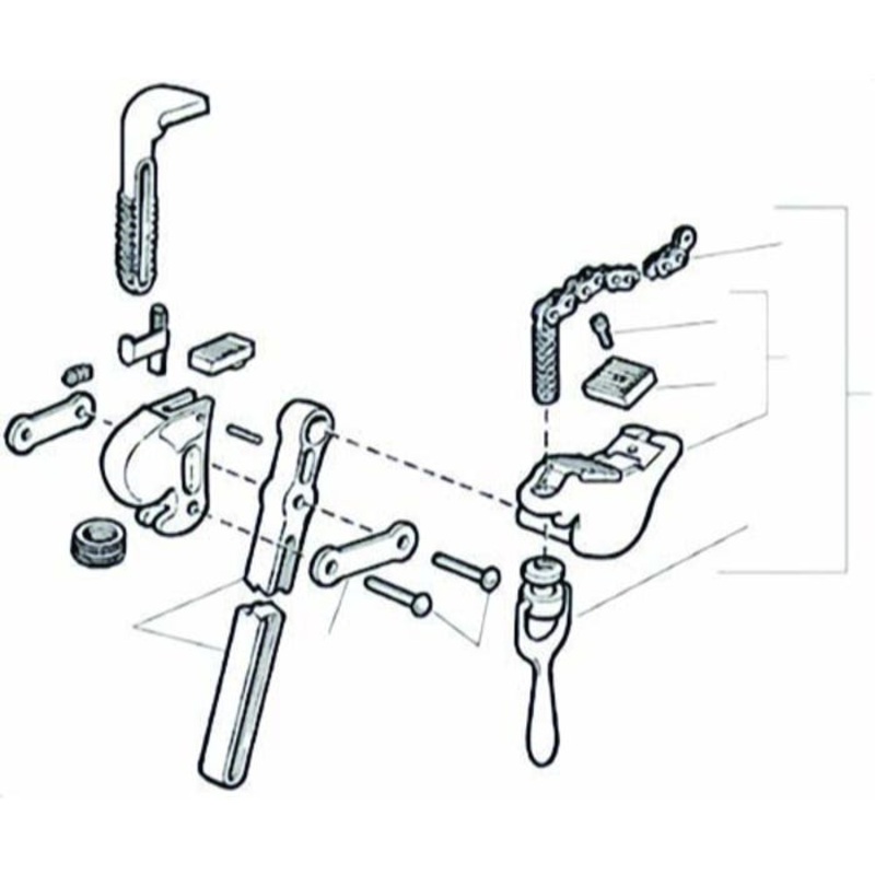 Ridgid 32195 Wrench Handle, for Use with Model S4A 5 in Compound Leverage Wrench
