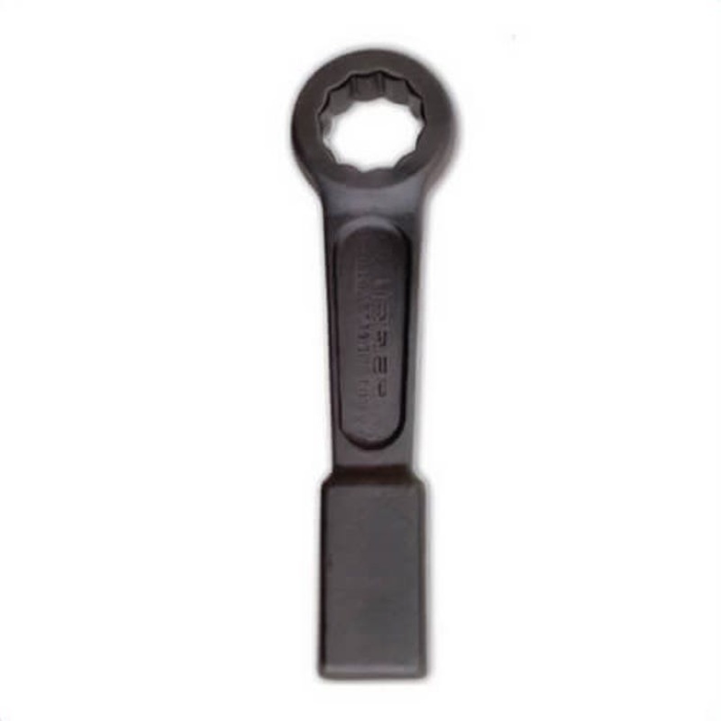 Urrea 2741SWM Straight Striking Wrench, 41 mm Class A Wrench, GGG-W-636, 12 Points, Flat Head, 25.1 mm Thick Box End, 287.7 mm OAL, Phosphatized Black