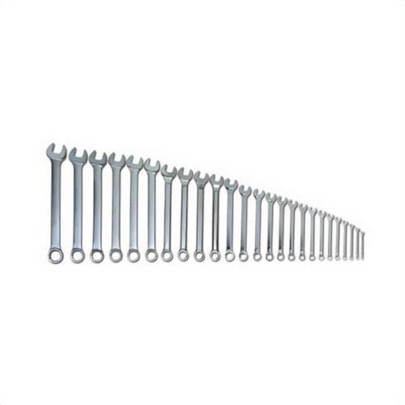Williams Combination Wrench Set, Series: SUPERCOMBO, Imperial, 5/16 to 2 in Size, 26 pc, Specifications: 12-Point, Industrial Black Finish