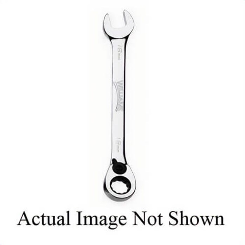 Williams JHW1210MRC Combination Wrench, Reversible, Metric, 10 mm Wrench Opening, 12 Points, 6-1/4 in OAL, 7/8 in Open End Width