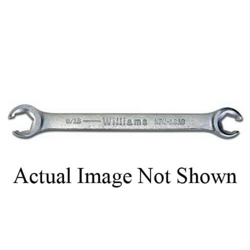 Williams JHWXFN-2432 Flare Nut Wrench, Double Head, Imperial, 3/4 x 1 in Wrench Opening, 6 Points,1-1/4 x 19/32 in Open End Width