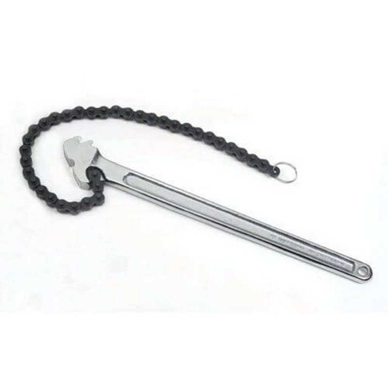 Williams Pipe Chain Wrench, 4 in Pipe, 16 in Chain Length, I-Beam Handle