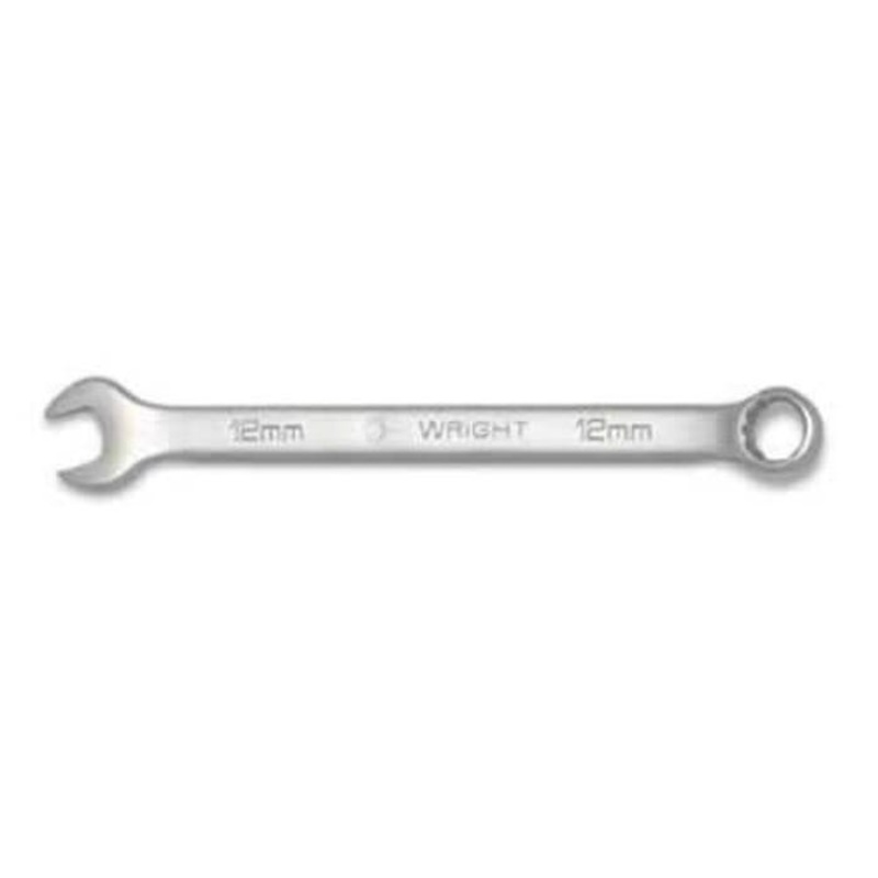 Wright 11-28MM Combination Wrench, Metric, 28 mm, 12 Points, 15  Offset, 384.18 mm OAL, Steel, Polished/Satin, ASME B107.110