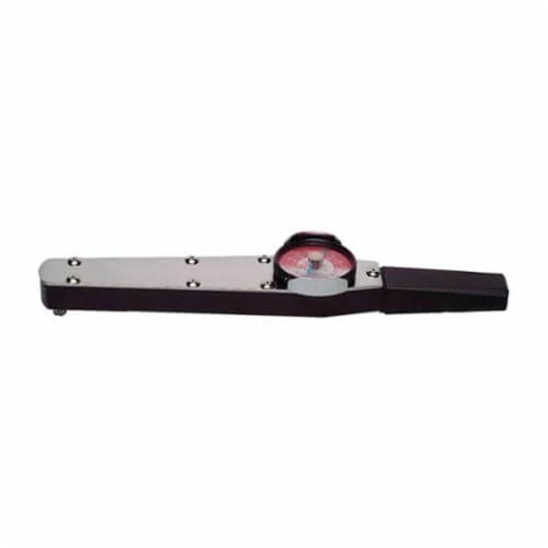 Wright 3472 Dial Torque Wrench, 3/8 in Drive, Round Head, 0 to 600 in-lb/0 to 70 Nm, 10 in-lb/2 Nm, 14-7/8 in OAL