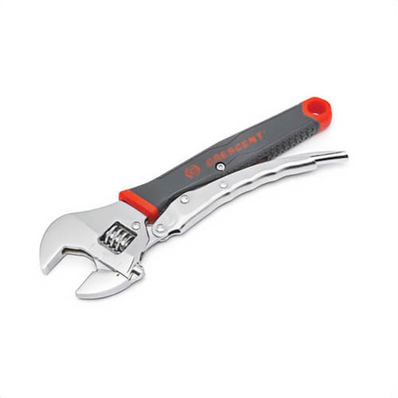 Crescent ACL10VS Locking Wrench, Adjustable Wrench, 1 in Wrench Opening, 10 in OAL, Alloy Steel Jaw, Comfort Ergonomic Grip