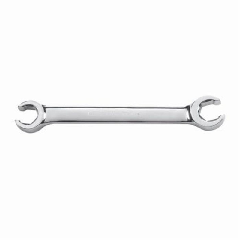 GearWrench 81649 Flare Nut Wrench, Double Head Regular Length, Metric, Non-Ratcheting Wrench, 19 x 21 mm Wrench Opening, 6 Points