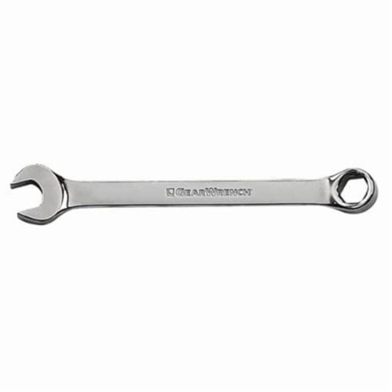 GearWrench 81767 Combination Wrench, Open End, Metric, 19 mm Wrench Opening, 6 Points, 15 Offset, 1.551 in Open End Width