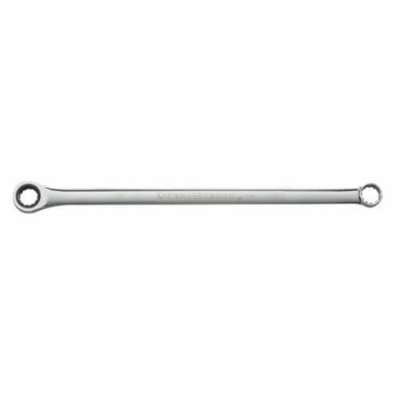 GearWrench 85921 GearBox End Wrench, Double Slim, Metric, Ratcheting Wrench, 21 mm Wrench Opening, 12 Points