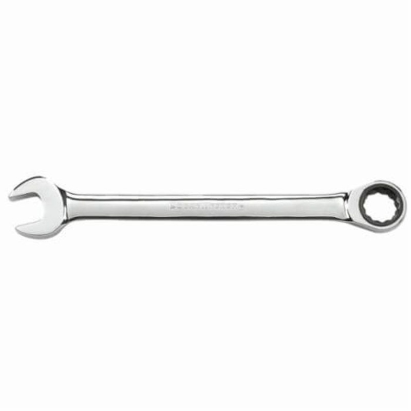 GearWrench 9056D Combination Wrench, Jumbo Open End Regular Length, Imperial, Standard Ratcheting Wrench, 2 in Wrench Opening