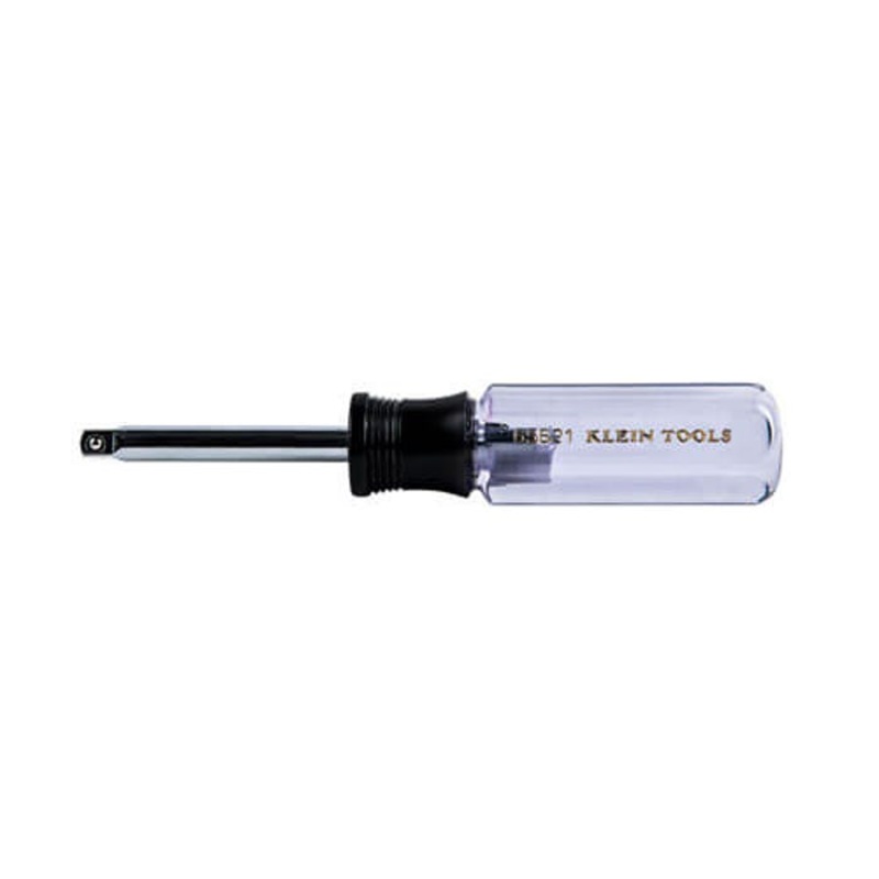 Klein 65621 Spinner Handle, Small, For use with: 1/4 in Socket Wrench, Hardened Plastic/Stainless Steel, Green