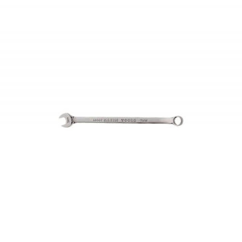 Klein 68507 Combination Wrench, 7 mm Wrench, 12 Points, 15 Offset, 5-1/8 in OAL, Forged Alloy Steel, Polished Chrome/Nickel Plated