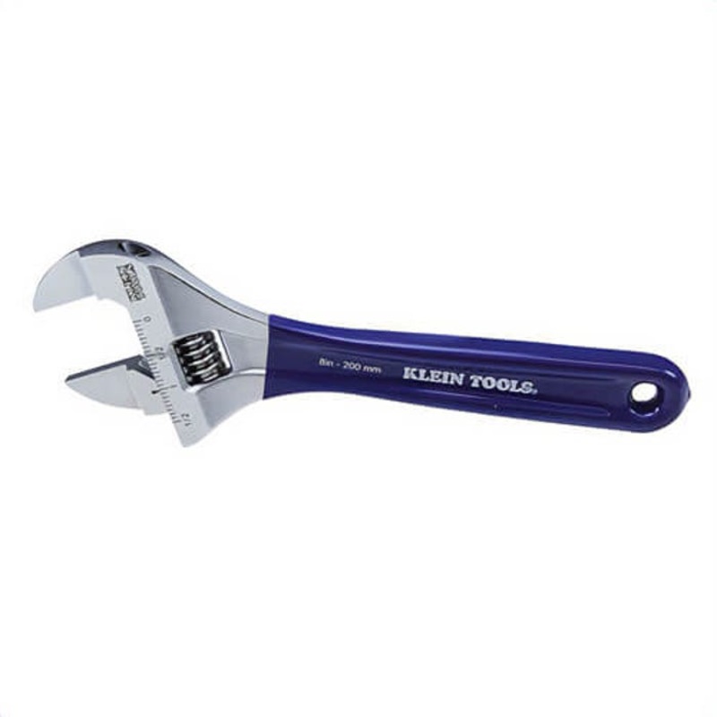 Klein D86936 Adjustable Wrench, Extra Slim, 1-1/2 in Wrench Opening, 8-3/8 in OAL