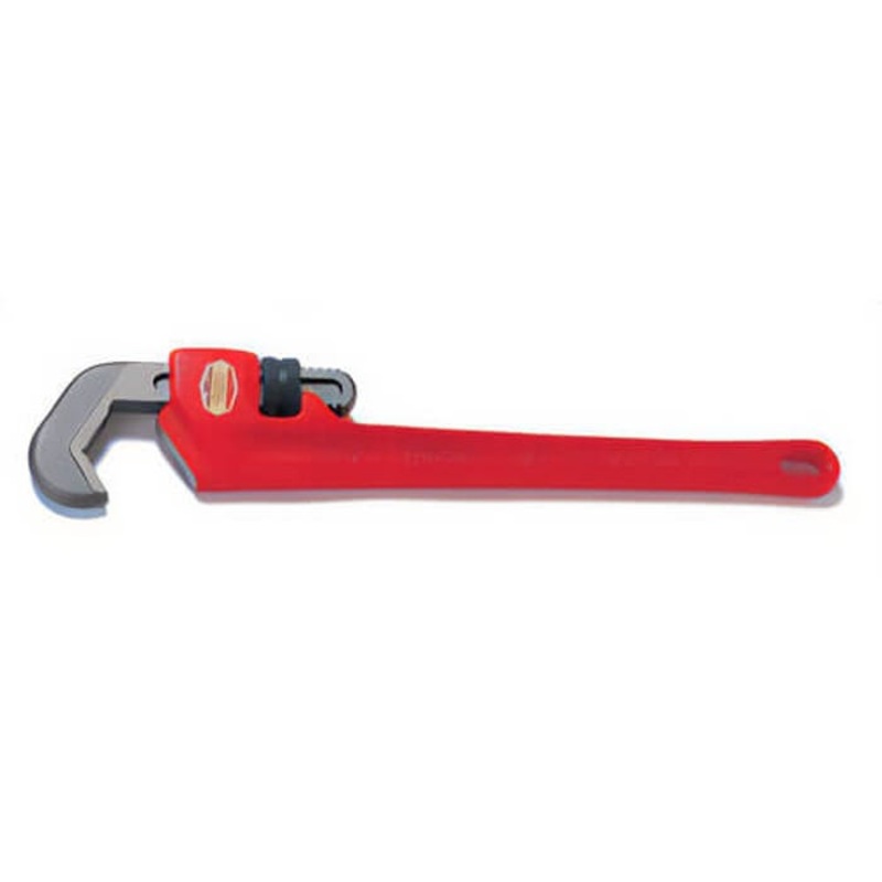 Ridgid 31275 Hex Wrench, 5/8 to 1-1/4 in Pipe, 14-1/2 in OAL, Hex Jaw, Cast Iron Handle, Knurled Nut Adjustment