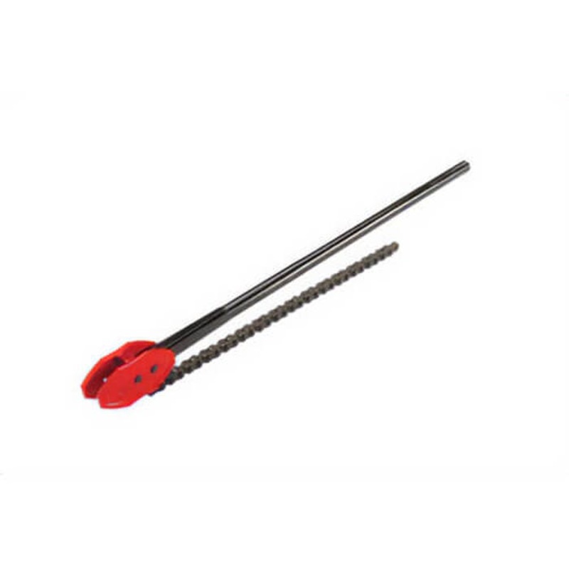 Ridgid 92675 Reversible Chain tong, 1 to 6 in Pipe, 44 in OAL, Alloy Steel Double End Jaw, Cast Iron Handle