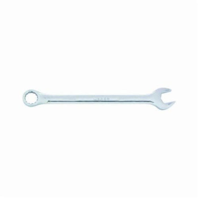 Urrea 1228 Combination Wrench, 7/8 in, 12 Points, 15 Offset, 11-1/2 in OAL, Forged Alloy Steel, Polished Chrome/Nickel Plated