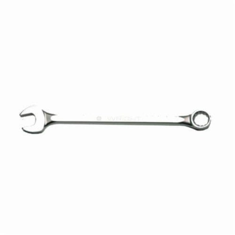 WrightGrip 11-07MM Flat Stem Combination Wrench, 7 mm, 12 Points, 15 Offset, 132.26 mm OAL, Alloy Steel, ASME B107.100